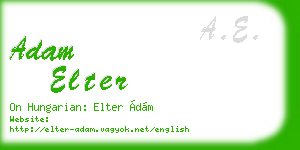 adam elter business card