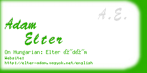 adam elter business card
